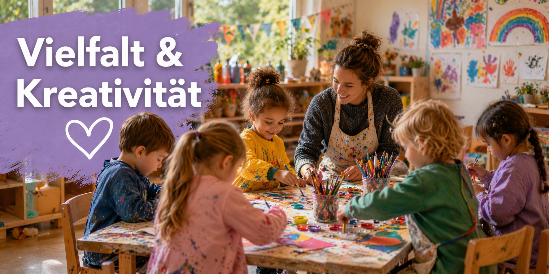 Kreative und vielfältige Lernangebote in der KiTa Sonnenkäfer.